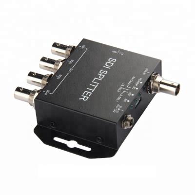 China 1080P 1 Input 4 Output SDI Splitter Plug And Play Distribution Amplifier Output SDI X 4 for sale