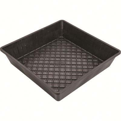 China PP Square Flat Tray 460*460*100 Square Planter Tray With Low Price Flat Plastic Nursery Trays for sale