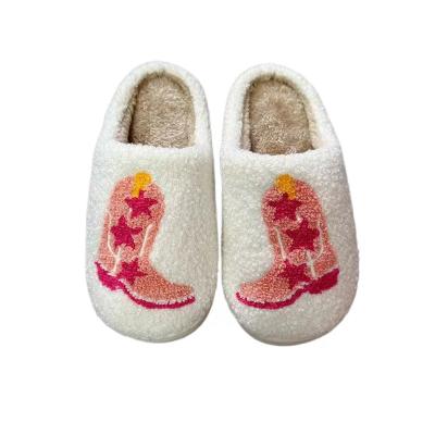 China 2023 Wholesale New Design Slipper Boots Ladies Slippers Cute Bedroom Slipper S/M Winter Indoor Warm Furry Indoor Fuzzy Home Slippers for sale