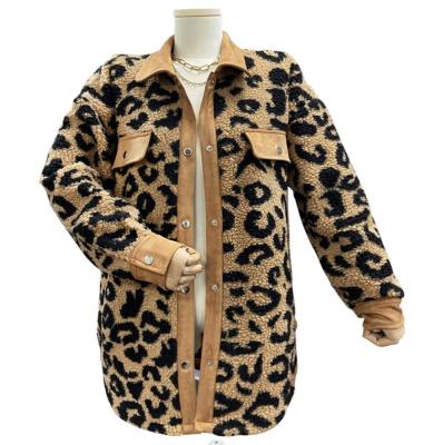 China New Anti-wrinkle Jackets For Women 2023 Fashion Style Luxury Sale Leopard Coats Chic Tops Clothin Casual Female Outerwear Winterwear for sale