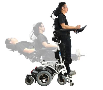 China Power Stand Up & Power Raising Legrest & Power Sit Power Elevating Legrest Stand Up Wheelchair for sale