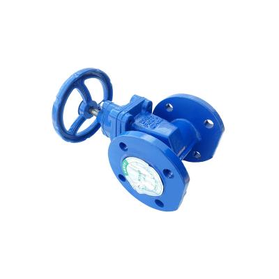 China DN400 water treatment ductile iron body rubber disc gate valve with EPDM seat material for sale