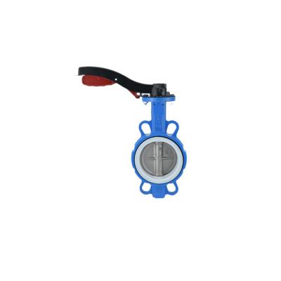 China Ptfe butterfly valve cast iron wafer type butterfly valve for sale