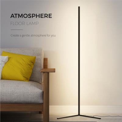 China Modern Floor Lamp Corner LED Living Room Hotel Bedroom Atmosphere Adjustable Lighting Indoor Light Rod Warm Light Lamps For for sale