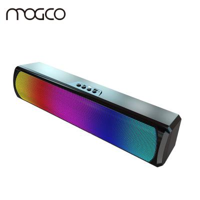 China No MOGCO Wired Soundbar Super Bass Home Theater System Supported Wireless Speakers TV Computer Phones BT RGB Lights Speaker for sale