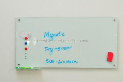 China Tempered Glass Advertising Board Wall Mounted Glass Whiteboard for sale