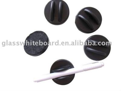 China Black Plastic Magnetic Pen Clips For Whiteboard for sale