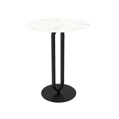 China Sofa Corner Side Table With White Marble Top (Other) Adjustable Modern Home Round Metal Small Table for sale