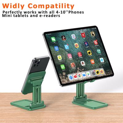 China Wholesale Portable Adjustable ABS Metal Stand Foldable Stand For 13 Inch Tablet PC Holder For Phones And Tablets for sale