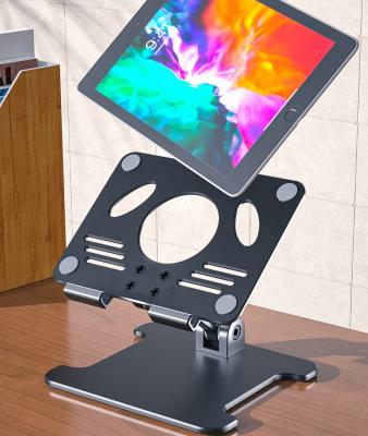 China Quality Guarantee Heavy Duty Aluminum Tablet PC Stand Foldable Desktop Stand (Size) for 13 inch Tablet PC iPad Air/Adjustable Pro/Mini and Phones for sale