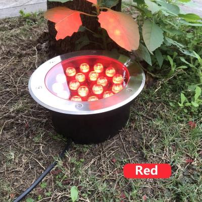 China Squares RGB 3W 6W 9W 12W 18W 24W 36W Outdoor Street Step Garden LED Underground Light for sale