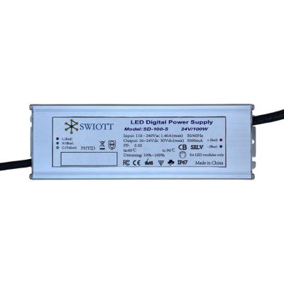 China Energy Metering Dimable High Quality Remote Power Metering Integrate Water Proof LoRa Communication Chip Smart LED Driver for sale