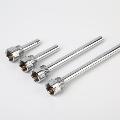 China Stainless steel iron plating stainless steel thermowell bimetal thermometer iron plating brass thermowell for sale