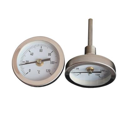 China High Quality Metal Stainless Steel Housing Bimetal Thermometer For Industrial Use for sale