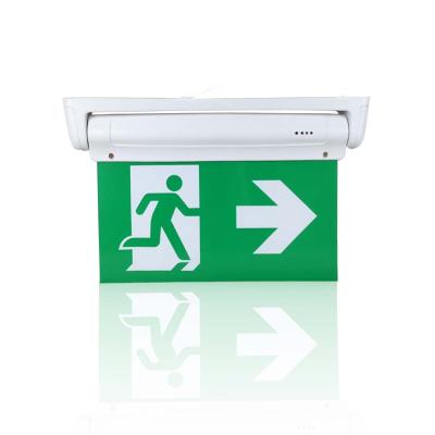 China Fire Emergency Light Ceiling Mounted Wall Mounted Running Man LED Fire Emergency Exit Sign Light for sale