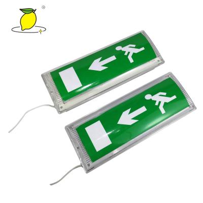 China Waterproof Led Emergency Lighting Best Quality IP65 Emergency Exit Sign Sticker Signage Bulkhead Light for sale