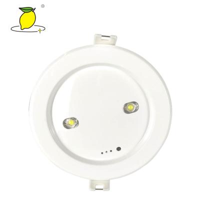 China Emergency Recessed Mounted Emergency Lighting Emergency Downlight UB-E3H-1X3W-R CB Certification Light Fixture for sale