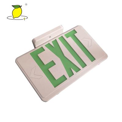 China Exit Light 120/277 Rear Mounted And Top Side Mounted LED Emergency Exit Sign Light for sale