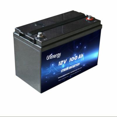 China CE Approved lithium lifepo4 battery 12v 100Ah marine boats battery for sale