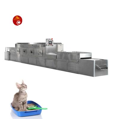 China Cat Litter Processing Industry Tunnel Microwave Drying Machines Cat Litter Dried Microwave Machine for sale