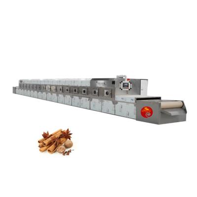 China Jinan Auto City Tunnel Industrial Condiments Belt Herbs Microwave Drying Sterilization Machine for sale