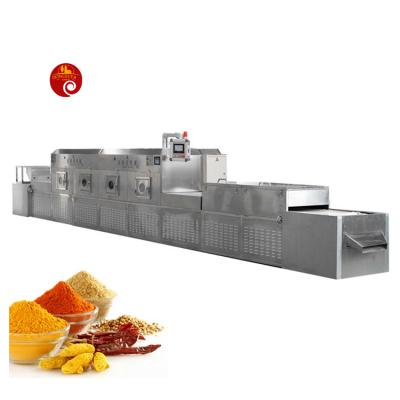 China Automatic Full Automatic Condiment Flavor Seasoning Tunnel Microwave Drying Sterilization Machine for sale