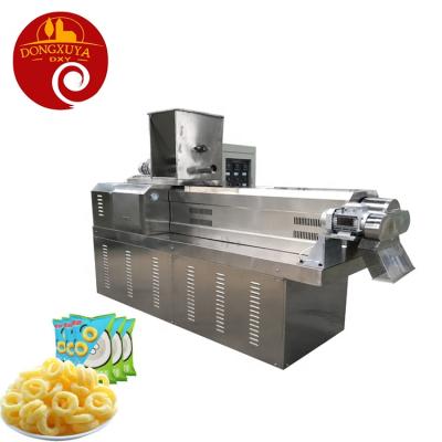 중국 Twin screw extruder for pet food application hot sale corn puff snacks extruded machine snack food production line 판매용