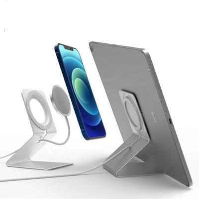 China Convenient Desktop Phone Holder Stand For Magsafe Charger Stand For Iphone 12 for sale