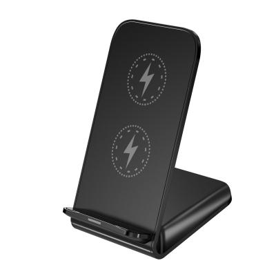 China Portable Mobile Phone Holder For Mobile Phone Holding Vertical Stand QI Fast Wireless Charging Desktop for sale