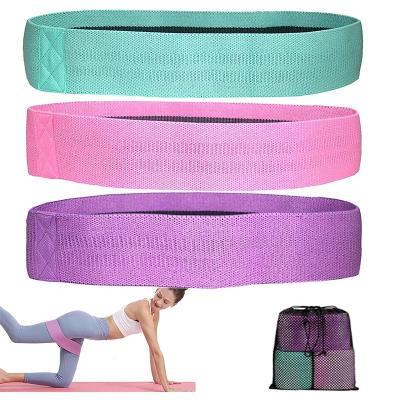 China Natural Rubber Resistance Bands For Women Butt And Leg Exercise Bands Non Slip Elastic Workout Booty Bands For Fitness Home Gym Outdoor Travel for sale