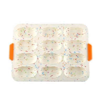 China Oven Safe 100% Micro Viable Silicone Mold for Homemade Bread Mini Loaf Bunt Cake Bread Wand Pan for sale