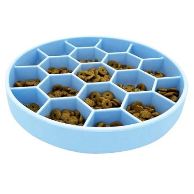 China Factory Feed Non-Slip Safe Direct Sustainable Silicone Slow Dog Bowl Fun Healthy Swell Stopper Feeder With Suction Anti-tipping Bottom Cup for sale