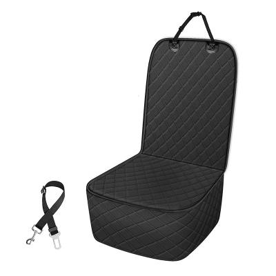 China Front Dog Seat Cover Heavy Duty Waterproof Waterproof With Anchors Net Support Scratchproof Non-slip Front Seat Cover Pet Dog Car Seat Cover for sale