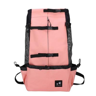 China Breathable 4 PCS Set Travel Cat Dog Pet Bag Legs Breathable Out Of Carrier Foldable Backpack Shoulder Bag Ventilated Design Two Side Entry for sale