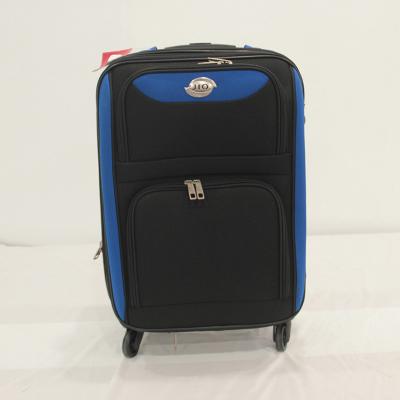 China 4 Piece Polyester Soft Side Luggage Set Travel Suitcase Upright Trolley Set Hand Cloth Eva-molded Heavy Duty Polyester for sale