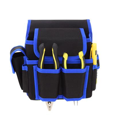 China Polyester Multi Pockets Mechanic Electrician Tool Storage Bag For Hardware Tool Drill Bit Belt Pouch Customized Toolbox for sale