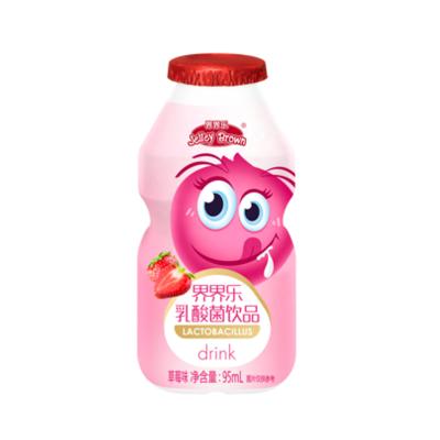 China Improve Digestion Jelley Brown Strawberry Juice Drink Lactobacillus Milk Fermented Beverage for sale