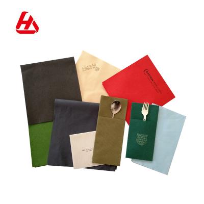 China Manufacture Factory Colorful Custom Servetten Cloth Like Disposable Towels Color Paper Towel Airlaid Towels for sale