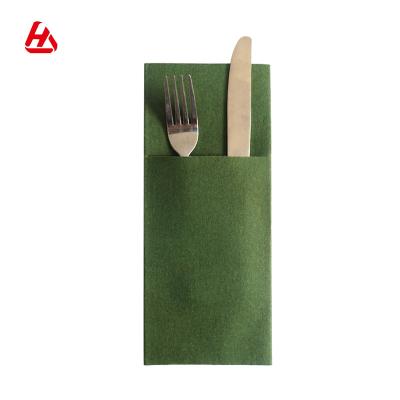 China Hot Sale Colorful High Quality Custom Dyed Airlaid Paper Napkin Towel Pocket for sale