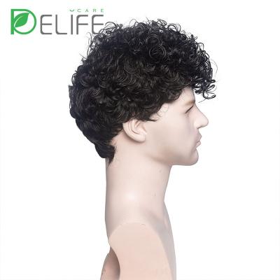 China Short Hair Wholesale Mens Wigs 100% Virgin Hair Toupee WIDE Pieces Lace Up System Thin Toupee Replacement PU Indian Hair For Men for sale