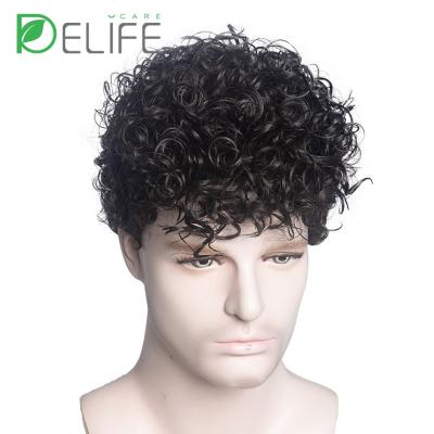 China Duro Mono Short Hair - Multiple Sizes Good Durable Mono Mens Toupee Cheap Wigs For Man for sale