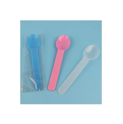 China Household 1011 Different Styles Plastic Color Folding Food Ice Cream Spoon Knife Disposable Fork Combination Custom for sale