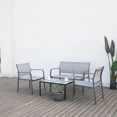 China Modern Patio Furniture Conversation Set Garden Table And Chairs for sale