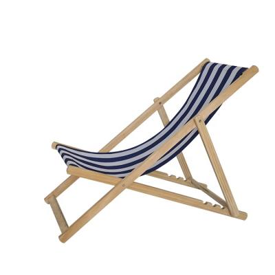 China Folding Outdoor Lounge Patio Beach Garden Time Furniture Extended Wooden Chair for sale