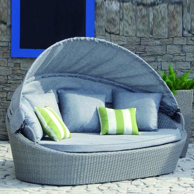 China Modern Sun Sofa Beach Furniture Design Daybed Rattan Round for sale