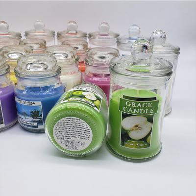 China Home Decor Yankee Style Home Decor Glass Jar Soy Wax Big Jumbo Scented Candles With Private Label for sale