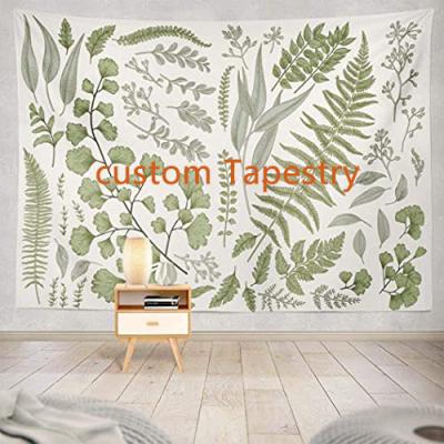 China Custom Popular Mystical Minimalist Logo And Print Size Wall Tapestry For Aesthetic Bedroom Wall Decoration for sale