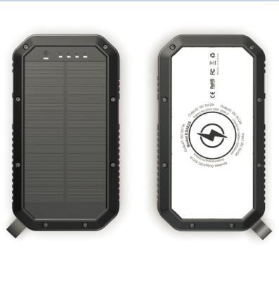 China 2022 Selling Fast Hot Solar Outdoor Fast Power Bank 20000mAh WT82 Mobile Phone Support Portable Solar Wireless Charging Power Bank for sale