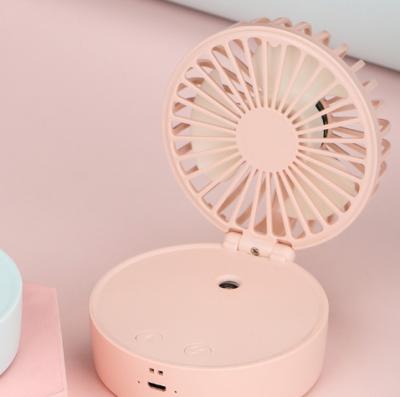 China Amazon HOT 2022 Portable Rechargeable Desktop USB Mini Misting Spray Humidifier Fan for Office and Bedroom for sale