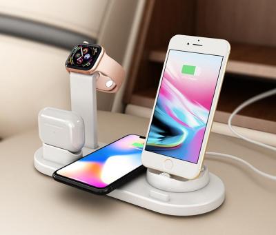 China Smart Watch 3 in 1 15w Qi Fast Wireless Charger Stand for Phone for Apple Watch Dock Charging Station for AirPods Pro for iwatch for sale